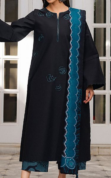 Jazmin Black Lawn Suit | Pakistani Lawn Dress in USA- Image 1