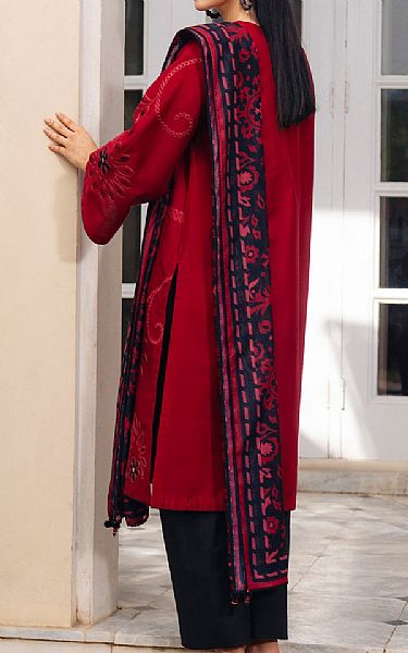 Jazmin Red/Black Lawn Suit | Pakistani Lawn Dress in USA- Image 2