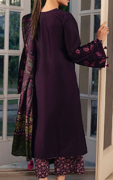 Jazmin Plum Lawn Suit | Pakistani Lawn Dress in USA- Image 2