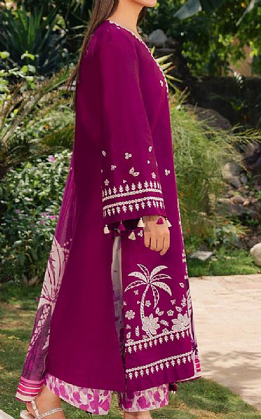 Jazmin Magenta Lawn Suit | Pakistani Lawn Dress in USA- Image 2