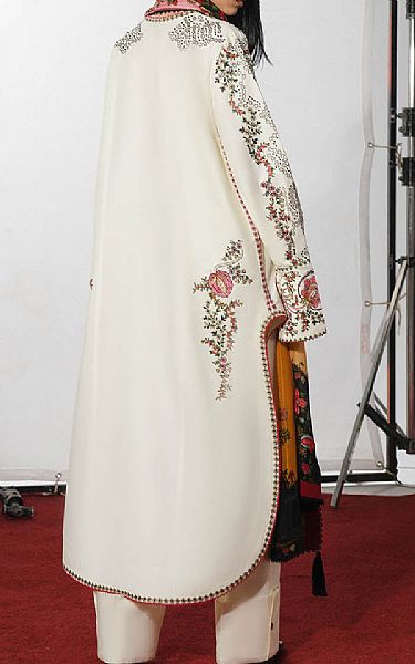 Jugnu Off-white Cotton Suit | Pakistani Lawn Dress in USA- Image 2