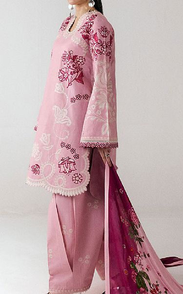 Jugnu Pink Cotton Suit | Pakistani Lawn Dress in USA- Image 2