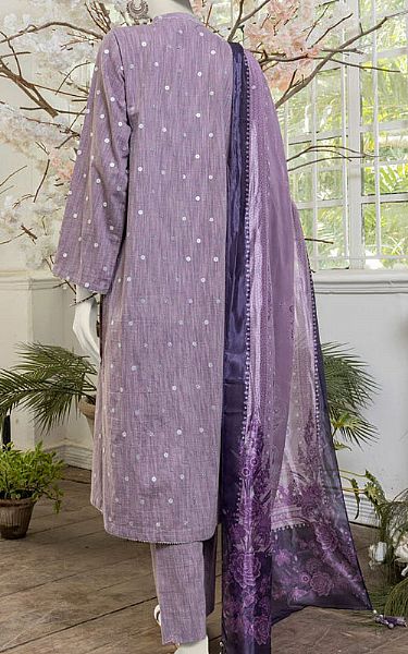Junaid Jamshed Amethyst Smoke Yarn Dyed Suit | Pakistani Winter Dresses in USA- Image 2