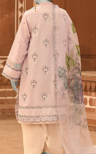 Junaid Jamshed Pale Pink Lawn Suit (2 Pcs) | Pakistani Lawn Dress in USA- Image 2
