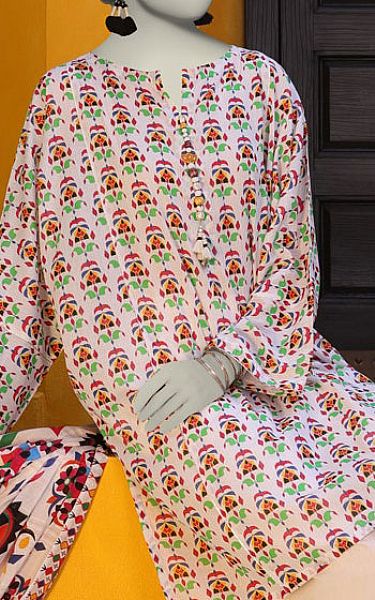Junaid Jamshed Multicolor Lawn Suit | Pakistani Lawn Dress in USA- Image 2