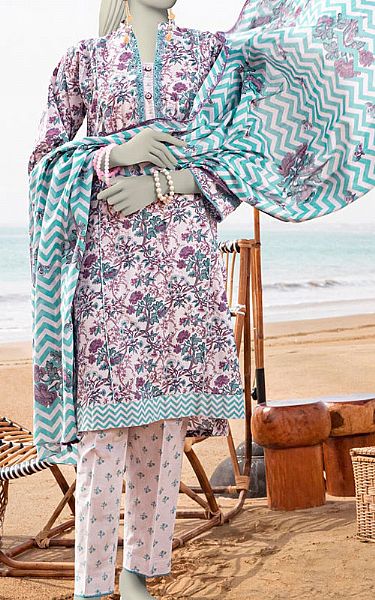 Junaid Jamshed Carven Pink Lawn Suit | Pakistani Lawn Dress in USA- Image 1