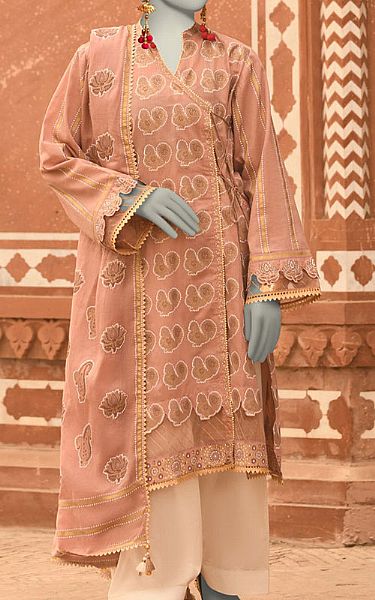 Junaid Jamshed Coral Lawn Suit (2 Pcs) | Pakistani Lawn Dress in USA- Image 1
