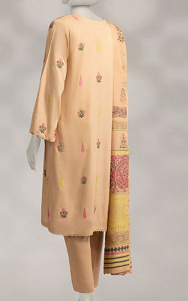Junaid Jamshed Ivory Linen Suit | Pakistani Winter Dresses in USA- Image 2