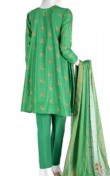 Junaid Jamshed Pastel Green Lawn Suit (2 Pcs) | Pakistani Lawn Suits- Image 2