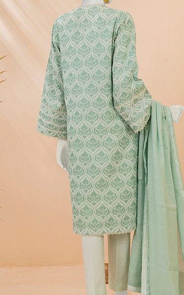 Junaid Jamshed Sea Green Jacquard Suit (2 Pcs) | Pakistani Lawn Suits- Image 2