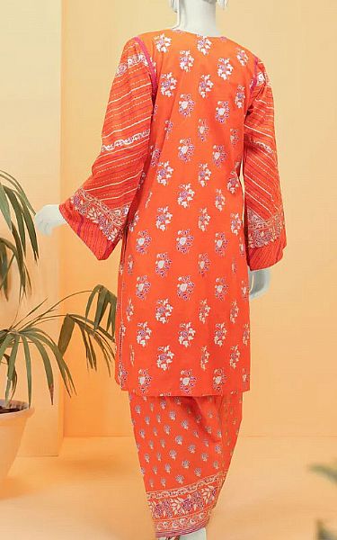 Junaid Jamshed Coral Lawn Suit (2 Pcs) | Pakistani Dresses in USA- Image 2