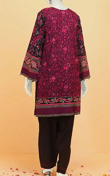 Junaid Jamshed Black Lawn Suit (2 Pcs) | Pakistani Dresses in USA- Image 2