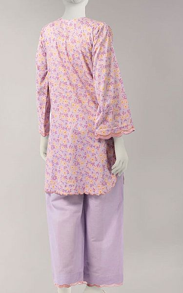 Junaid Jamshed Pink/Lilac Lawn Suit (2 Pcs) | Pakistani Lawn Dress in USA- Image 2