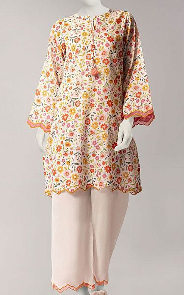 Junaid Jamshed Multicolor Lawn Suit (2 Pcs) | Pakistani Lawn Dress in USA- Image 1
