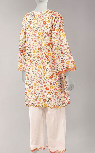 Junaid Jamshed Multicolor Lawn Suit (2 Pcs) | Pakistani Lawn Dress in USA- Image 2