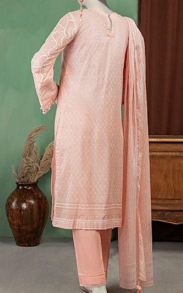 Junaid Jamshed Oyster Pink Lawn Suit | Pakistani Lawn Dress in USA- Image 2