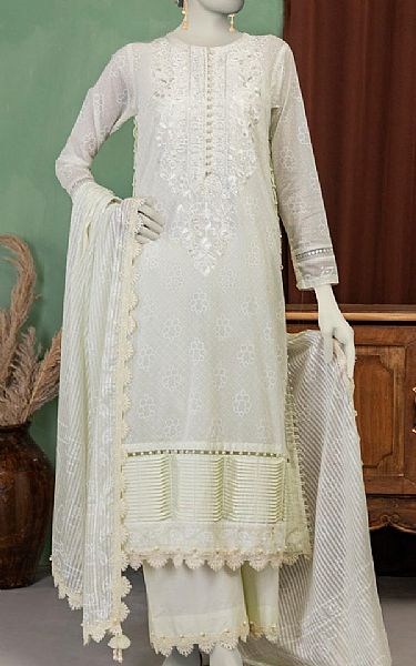 Junaid Jamshed Sea Mist Lawn Suit | Pakistani Lawn Dress in USA- Image 1