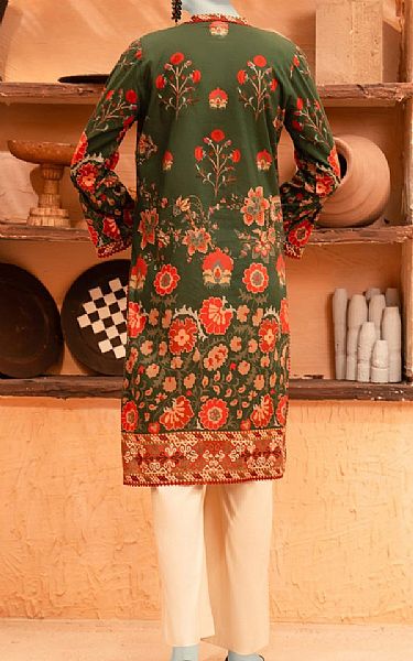 Junaid Jamshed Green Lawn Kurti | Pakistani Lawn Dress in USA- Image 2