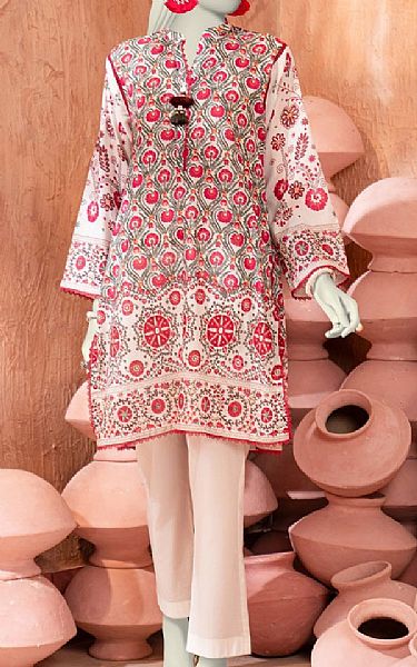 Junaid Jamshed Oyster Pink Lawn Kurti | Pakistani Lawn Dress in USA- Image 1