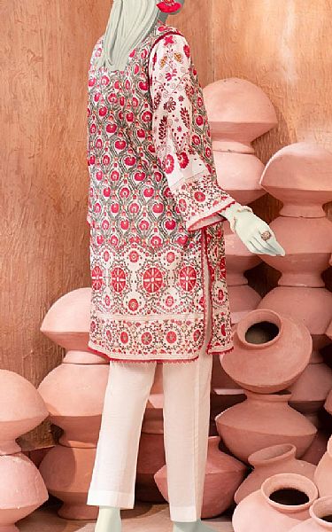 Junaid Jamshed Oyster Pink Lawn Kurti | Pakistani Lawn Dress in USA- Image 2