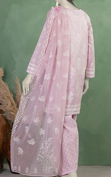 Junaid Jamshed Cavern Pink Lawn Suit | Pakistani Lawn Dress in USA- Image 2