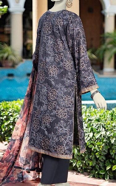 Junaid Jamshed Black Dobby Suit | Pakistani Lawn Dress in USA- Image 2