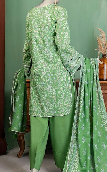 Junaid Jamshed Pastel Green Lawn Suit | Pakistani Lawn Dress in USA- Image 2