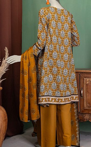 Junaid Jamshed Cadmium Orange Lawn Suit | Pakistani Lawn Dress in USA- Image 2