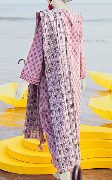 Junaid Jamshed Pink Lawn Suit | Pakistani Lawn Suits- Image 2