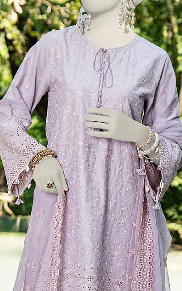 Junaid Jamshed Lilac Lawn Suit | Pakistani Lawn Suits- Image 2