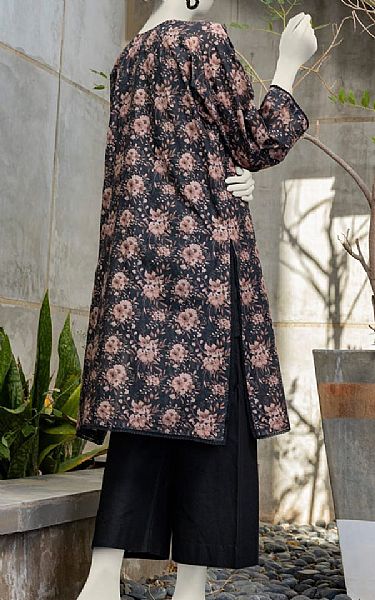 Junaid Jamshed Black Lawn Kurti | Pakistani Lawn Suits- Image 2