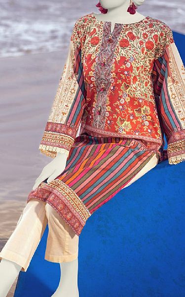 Junaid Jamshed Multi Lawn Suit (2 Pcs) | Pakistani Lawn Suits- Image 2