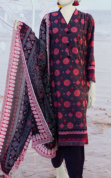 Junaid Jamshed Ebony Clay Lawn Suit (2 Pcs) | Pakistani Lawn Suits- Image 1