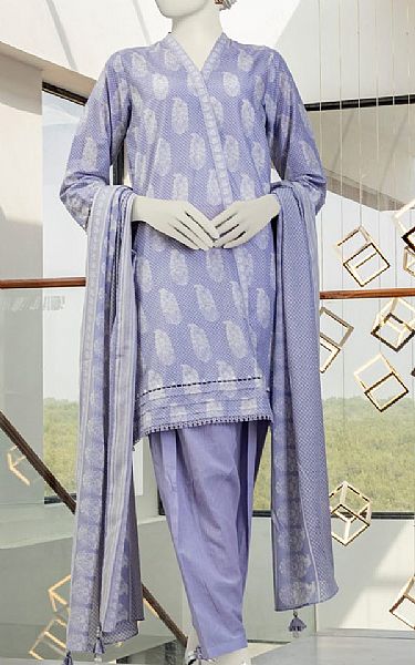 Junaid Jamshed Blue Bell Lawn Suit | Pakistani Lawn Suits- Image 1