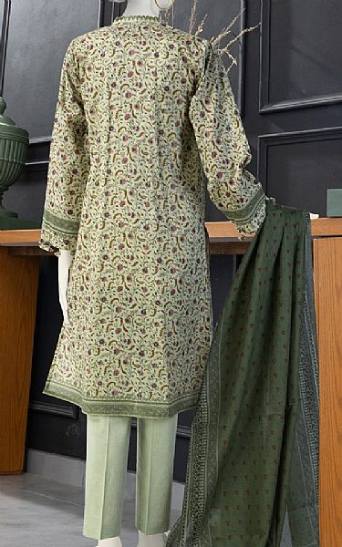Junaid Jamshed Pixie Green Lawn Suit | Pakistani Lawn Suits- Image 2