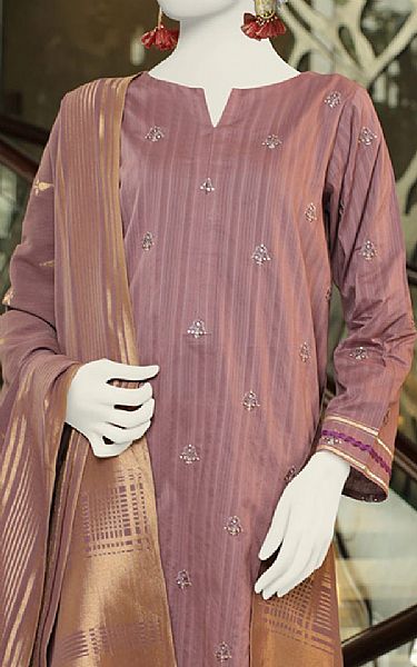Junaid Jamshed Rose Taupe Lawn Suit | Pakistani Lawn Suits- Image 2