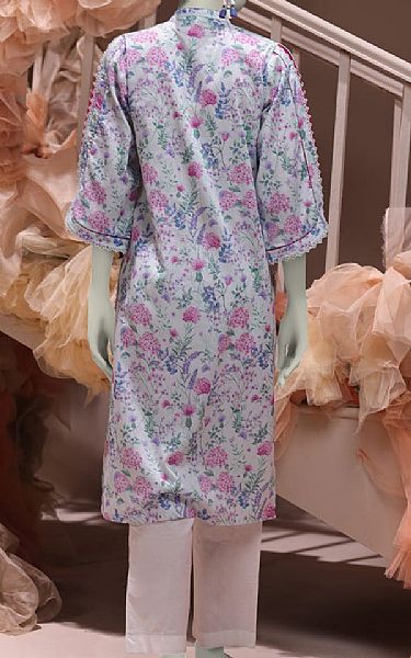 Junaid Jamshed Multi Cambric Kurti | Pakistani Winter Dresses in USA- Image 2