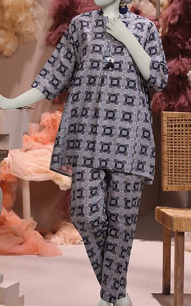 Junaid Jamshed Grey Khaddar Kurti | Pakistani Winter Dresses in USA- Image 1