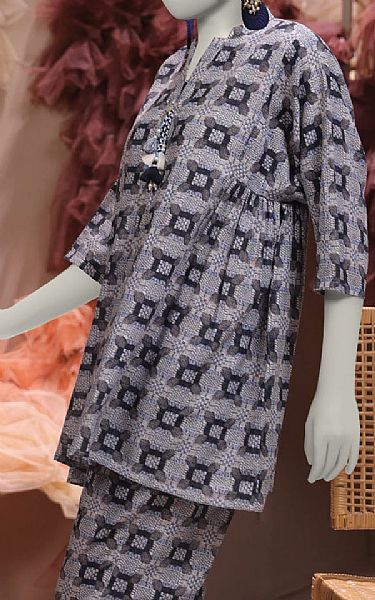 Junaid Jamshed Grey Khaddar Kurti | Pakistani Winter Dresses in USA- Image 2