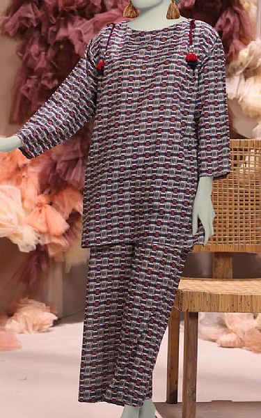 Junaid Jamshed Multi Khaddar Kurti | Pakistani Winter Dresses in USA- Image 1