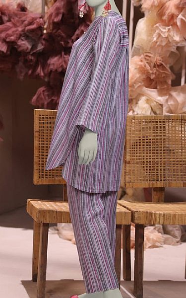 Junaid Jamshed Lilac Khaddar Kurti | Pakistani Winter Dresses in USA- Image 2