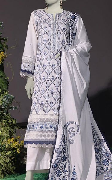 Junaid Jamshed Languid Lavender Cambric Suit | Pakistani Winter Dresses in USA- Image 1