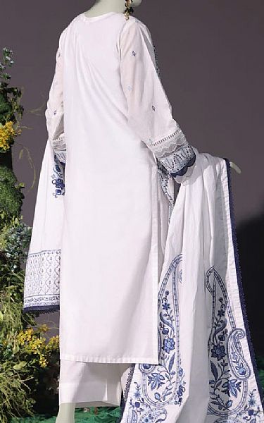 Junaid Jamshed Languid Lavender Cambric Suit | Pakistani Winter Dresses in USA- Image 2