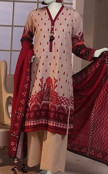 Junaid Jamshed Rose Pink Khaddar Suit (2 pcs) | Pakistani Winter Dresses in USA- Image 1