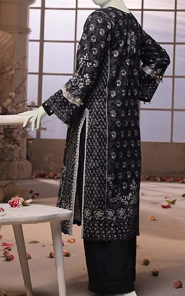 Junaid Jamshed Black Khaddar Suit (2 pcs) | Pakistani Winter Dresses in USA- Image 2