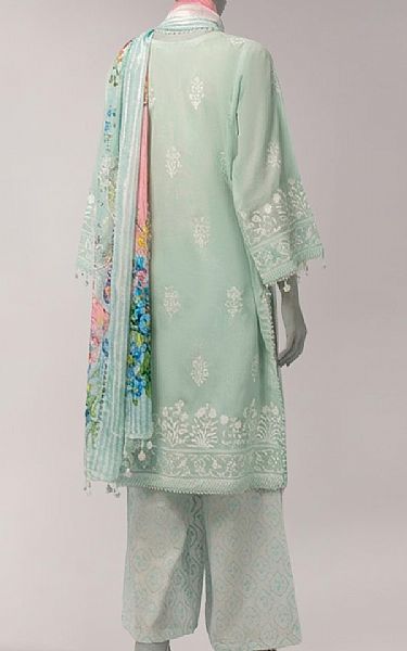 Junaid Jamshed Sea Mist Lawn Suit | Pakistani Lawn Dress in USA- Image 2