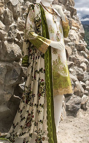 Junaid Jamshed White Jacquard Suit | Pakistani Dresses in USA- Image 1