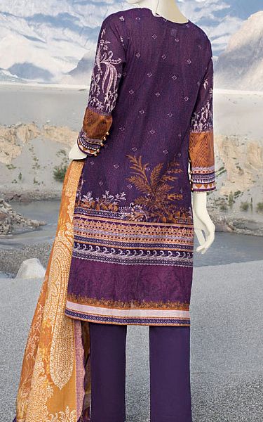 Junaid Jamshed Indigo Karandi Suit | Pakistani Dresses in USA- Image 2