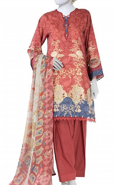 Junaid Jamshed Apple Blossom Lawn Suit | Pakistani Lawn Dress in USA- Image 1