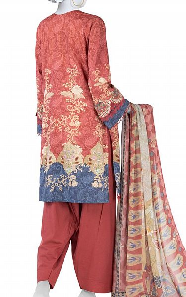 Junaid Jamshed Apple Blossom Lawn Suit | Pakistani Lawn Dress in USA- Image 2